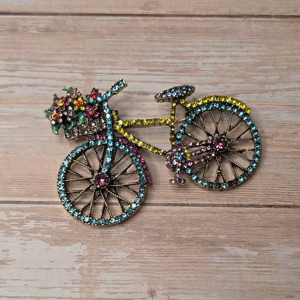 New! Bicycle Brooch